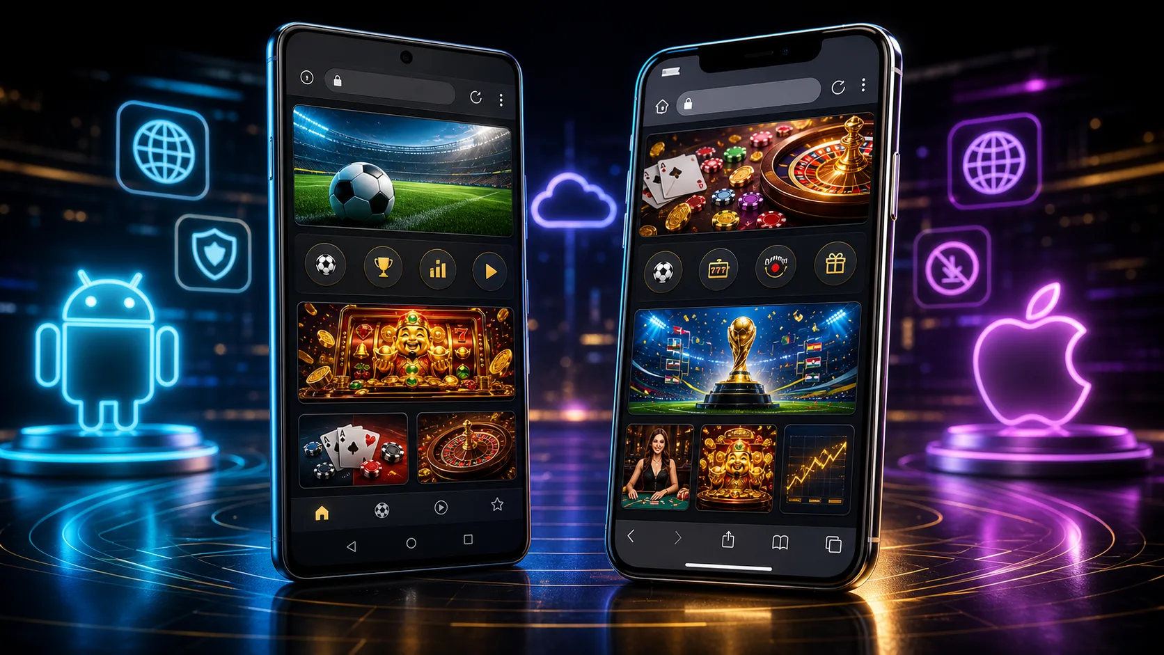 Experiência spinpalace compatível com Android e iOS no navegador mobile
